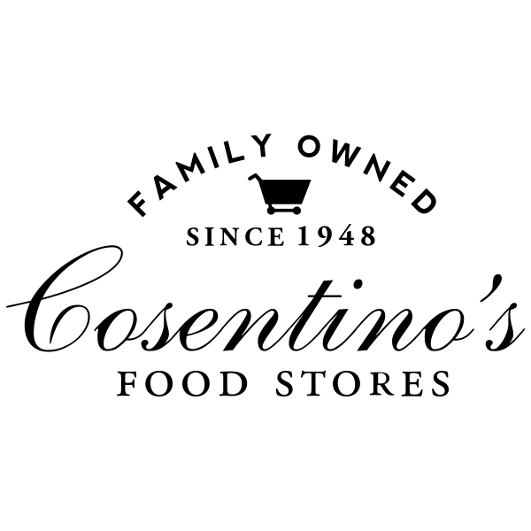 Cosentino’s Food Stores family-owned since 1948 logo