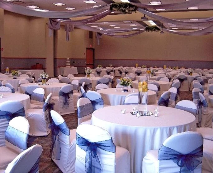 Banquet hall setup for commercial event cleaning and venue services